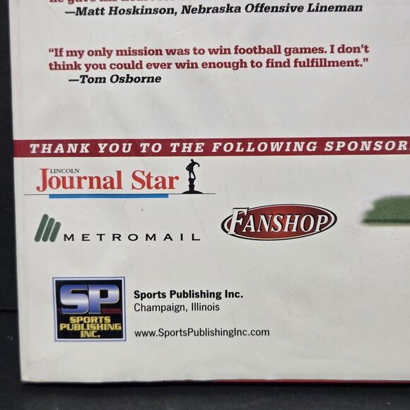 A Salute to Nebraskas Tom Osborne: A 25-Year History - Hardcover - Picture 8 of 16